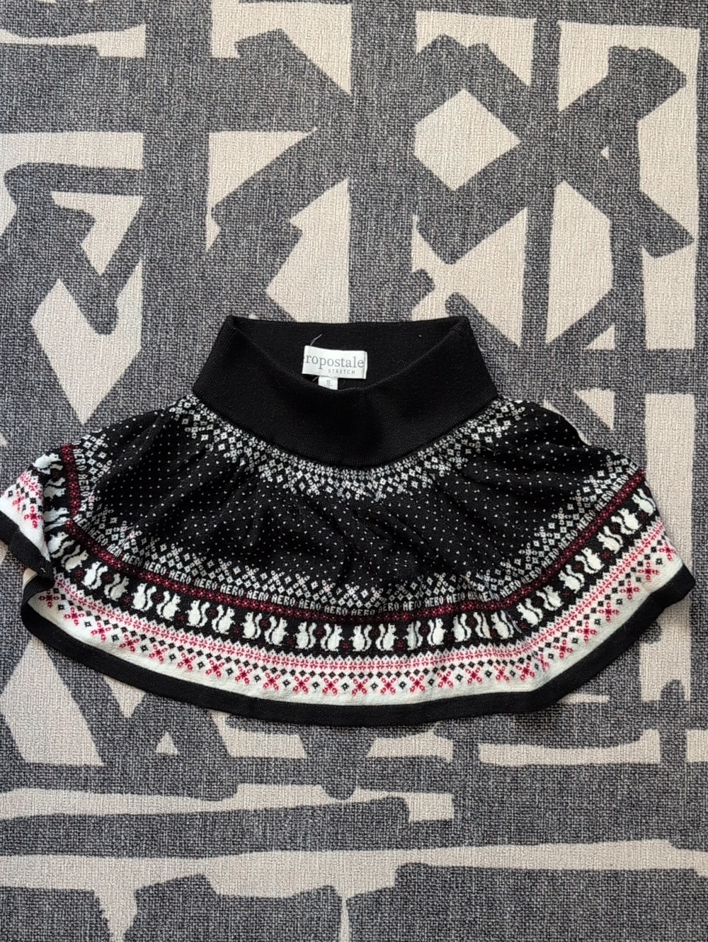 Knit Squirrel Skirt